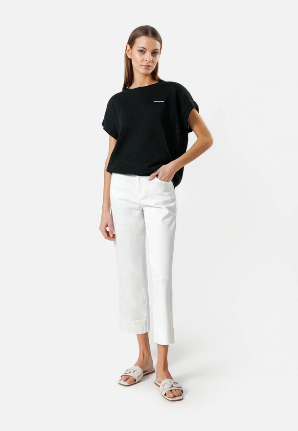 Czarna kimonowa bluzka