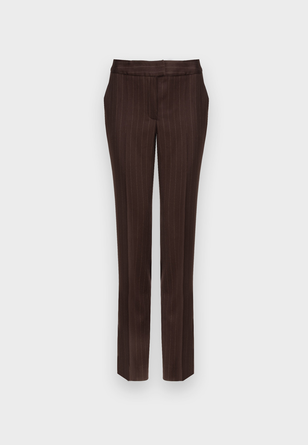 Brązowe cygaretki w prążek