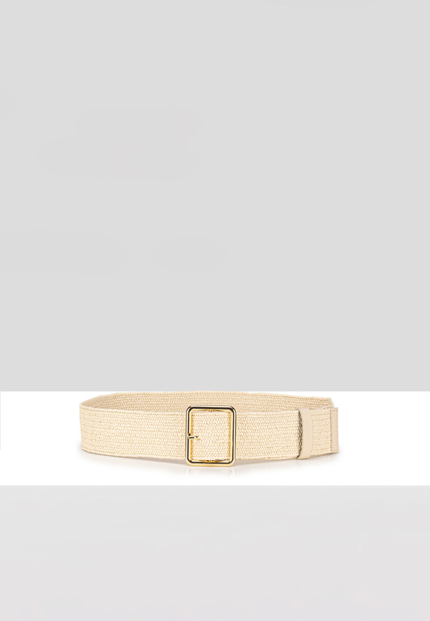 Beżowy pleciony pasek