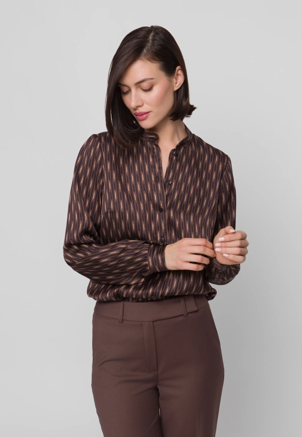 Wiskozowa bluzka w oryginalny print