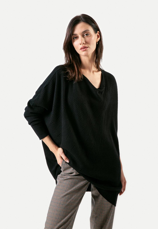 Czarna tunika oversize 