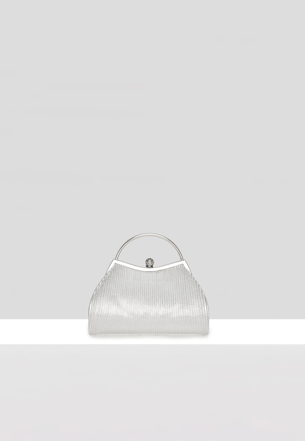 Elegancka torebka w srebrnym kolorze
