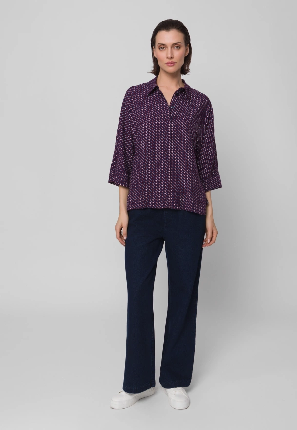 Oversizowa bluzka z rękawem ¾