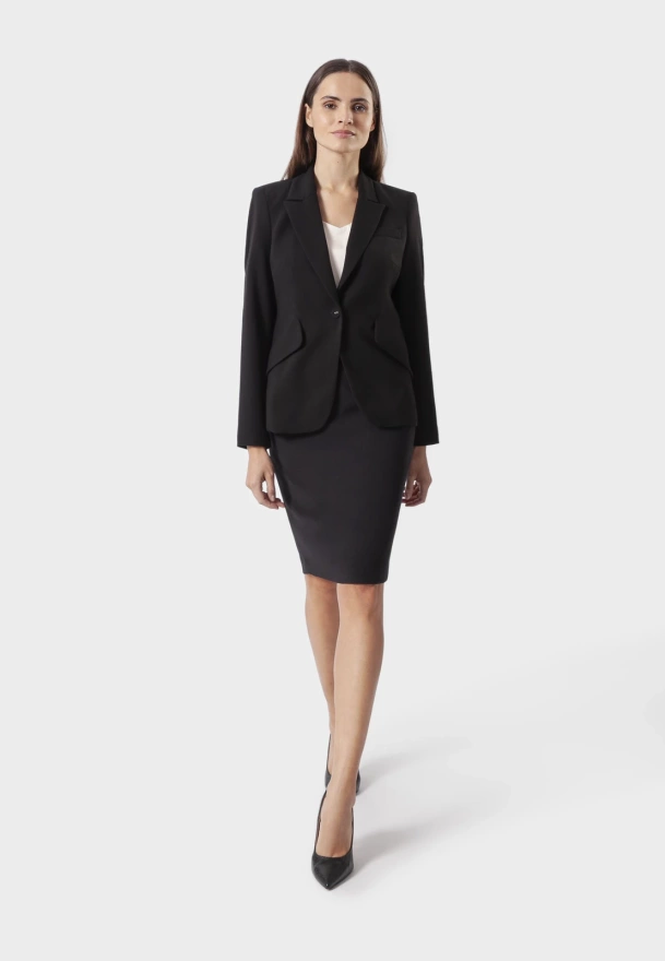 Czarna ołówkowa spódnica