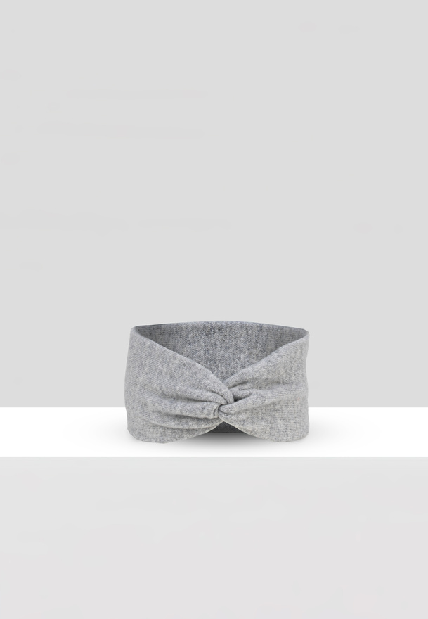 Szara kaszmirowa opaska 