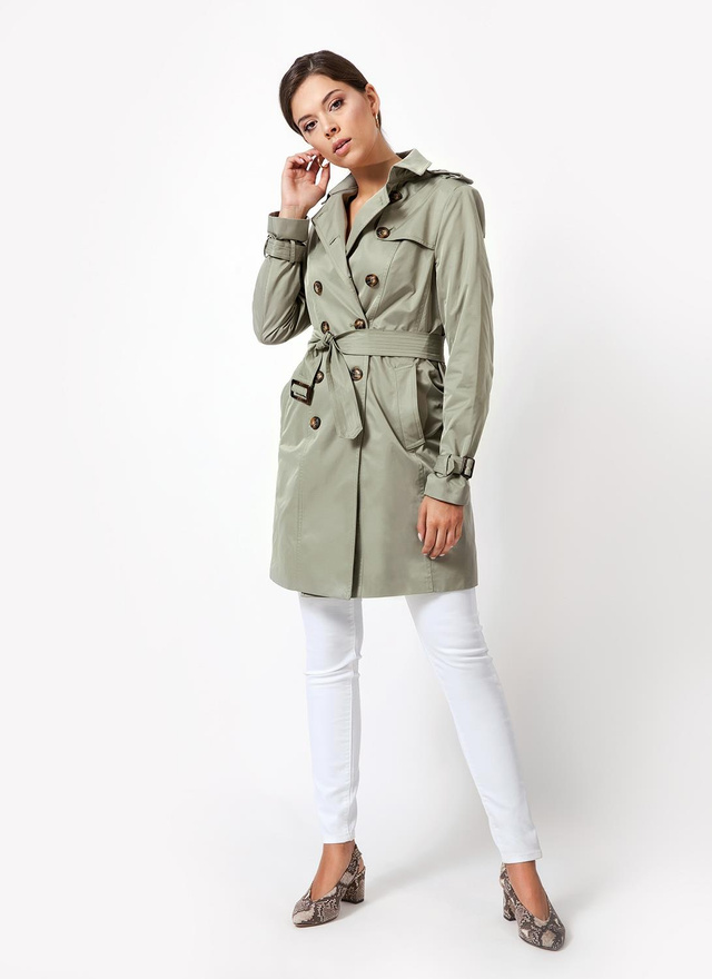 Trencz w kolorze khaki