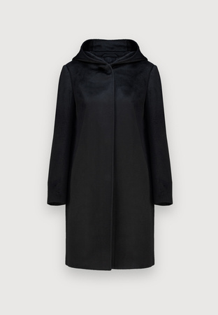 Czarny płaszcz 100% wełna