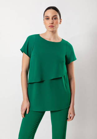 Zielona bluzka z falbanami
